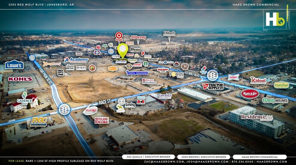 2203 Red Wolf Blvd, Jonesboro, AR à louer - Aérien – Image 3 sur 3