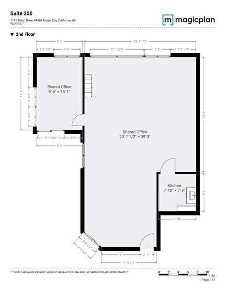 1111 Triton Dr, Foster City, CA à louer - Plan d’étage – Image 2 sur 11