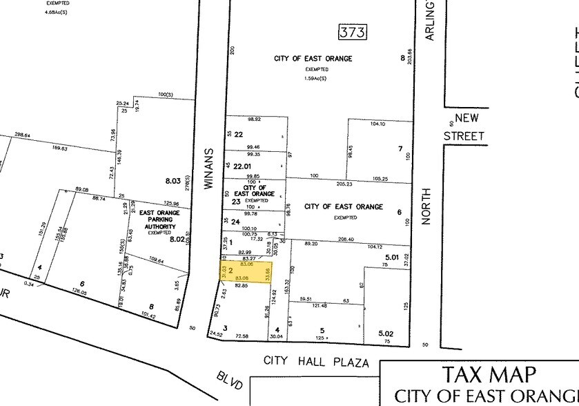 4 Winans St, East Orange, NJ à louer - Plan cadastral – Image 3 sur 3