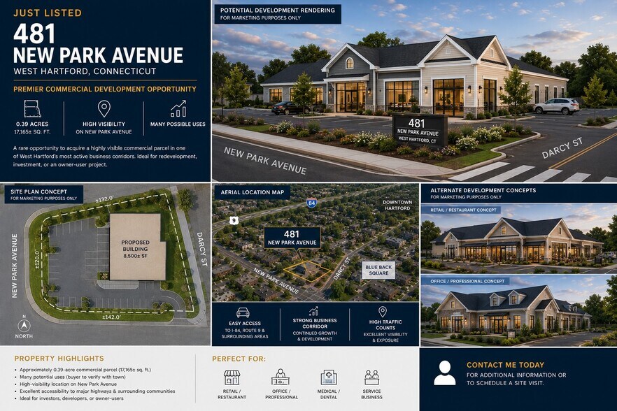 481 New Park Ave, West Hartford, CT à vendre - Photo de l’immeuble – Image 1 sur 5