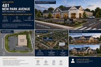 Plus de détails pour 481 New Park Ave, West Hartford, CT - Terrain à vendre