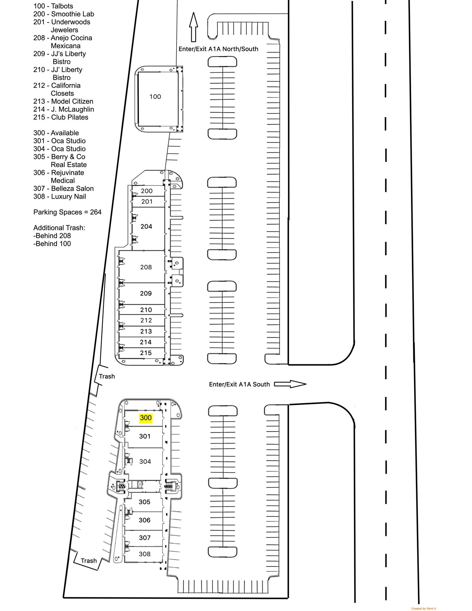 330 N A1A Hwy, Ponte Vedra Beach, FL à louer Plan de site– Image 1 sur 1