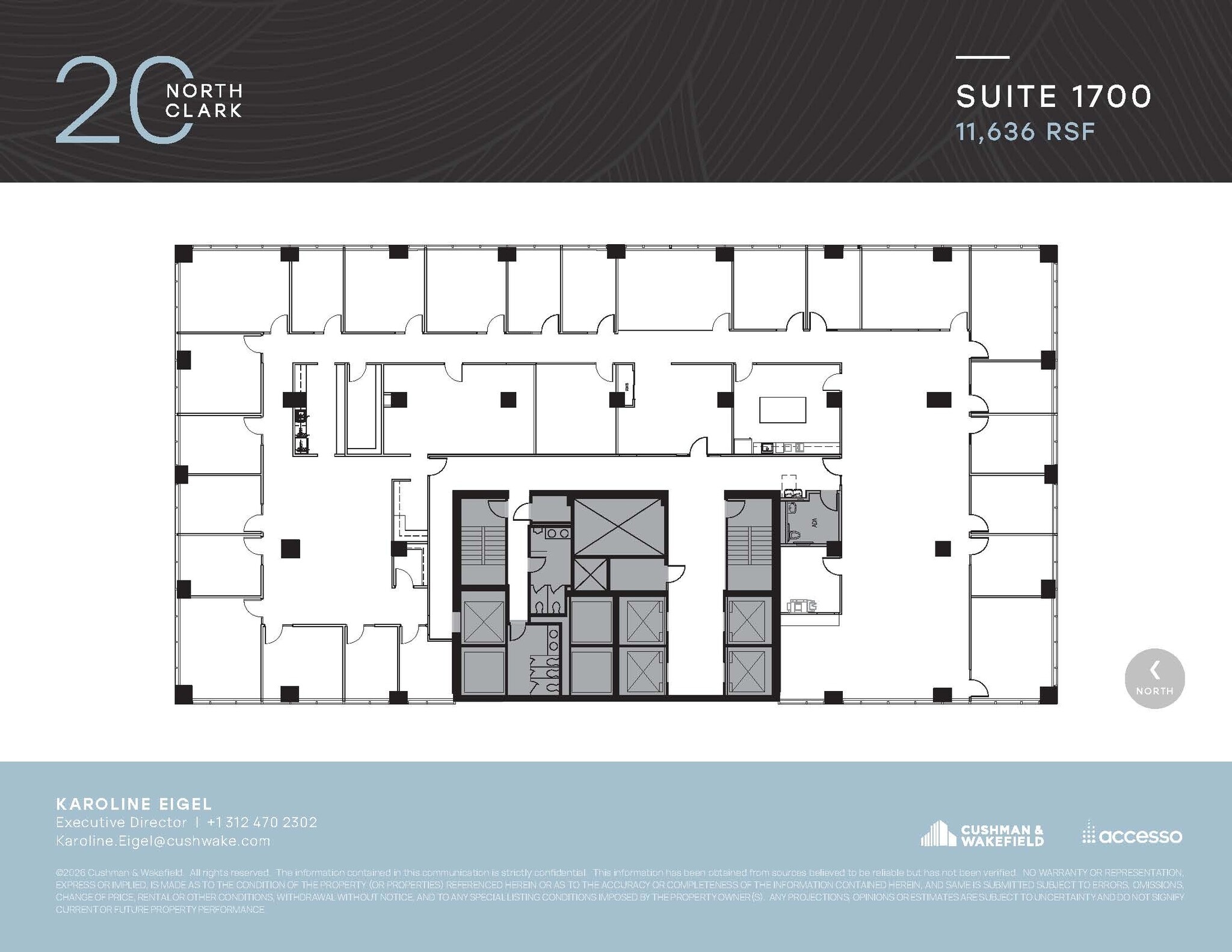20 N Clark St, Chicago, IL à louer Plan d’étage– Image 1 sur 1