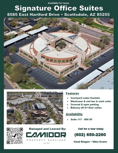 8585 E Hartford Dr, Scottsdale, AZ à louer - Photo de l’immeuble – Image 2 sur 12