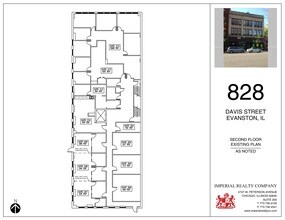 828 Davis St, Evanston, IL à louer Plan de site– Image 2 sur 2