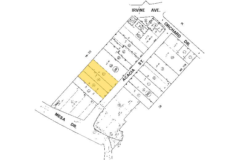 20377 Acacia St, Newport Beach, CA à louer - Plan cadastral – Image 2 sur 17