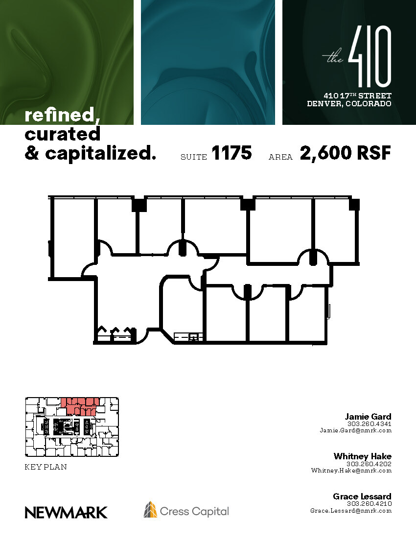 410 17th St, Denver, CO à louer Plan d’étage– Image 1 sur 1