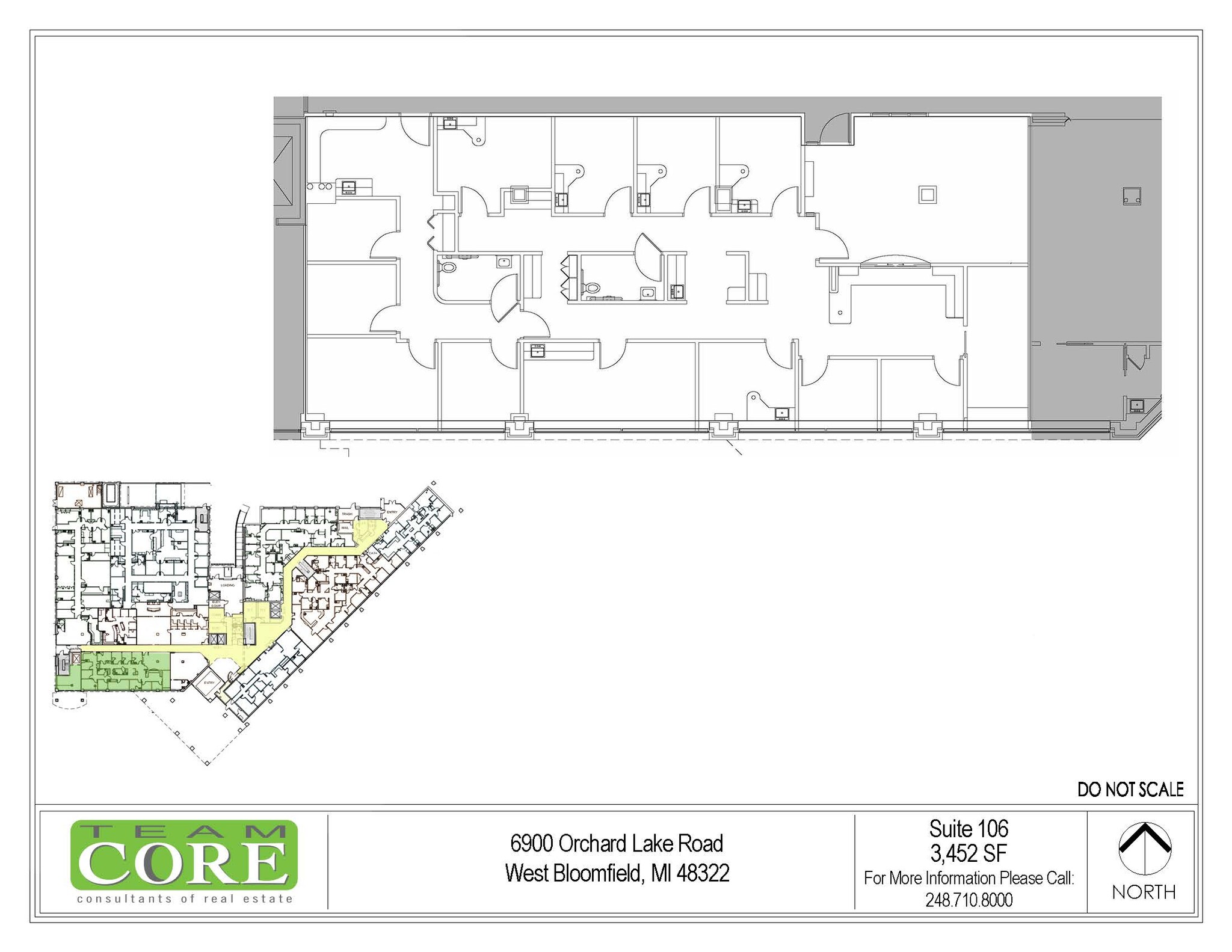 6900 Orchard Lake Rd, West Bloomfield, MI à louer Plan d’étage– Image 1 sur 1