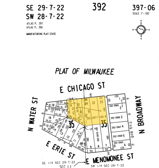 239 E Chicago St, Milwaukee, WI à louer - Plan cadastral – Image 2 sur 2