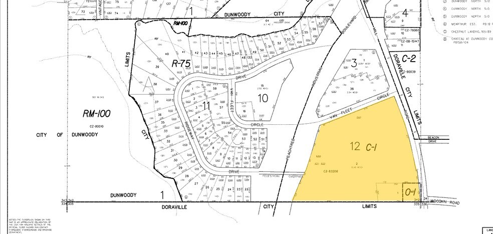 6225-6365 Peachtree Industrial Blvd, Atlanta, GA à louer - Plan cadastral – Image 2 sur 5