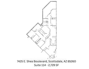 7425 E Shea Blvd, Scottsdale, AZ à louer Plan d’étage– Image 1 sur 6