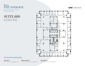 2 Bethesda Metro Ctr, Bethesda, MD à louer Plan d’étage– Image 1 sur 1