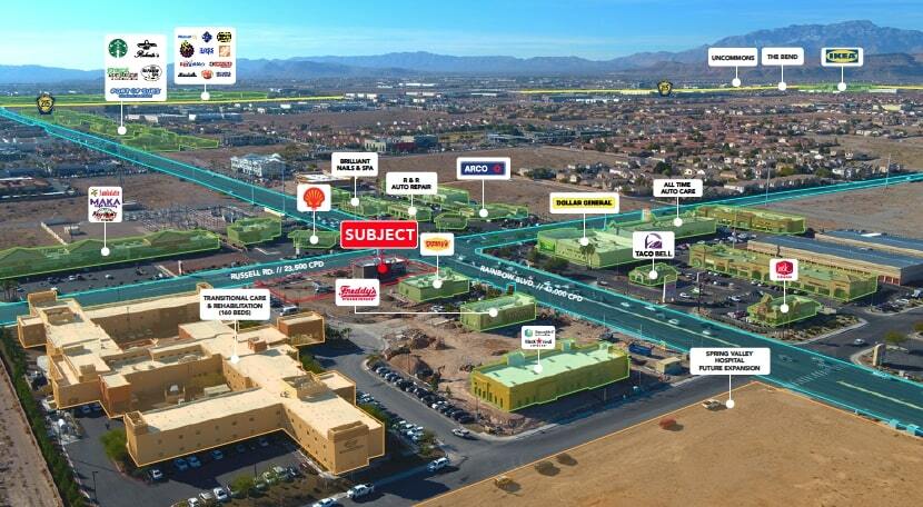 5688 S Rainbow Blvd, Las Vegas, NV à vendre - Aérien – Image 3 sur 7