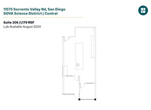 11555 Sorrento Valley Rd, San Diego, CA à louer Plan d’étage– Image 1 sur 1