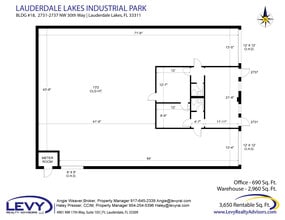 2696 NW 31st Ave, Lauderdale Lakes, FL à louer Plan d’étage– Image 2 sur 2