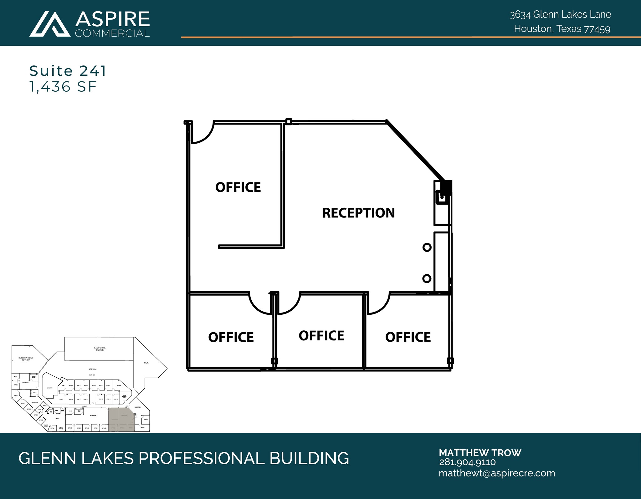 3634 Glenn Lakes Lane, Missouri City, TX à louer Plan d’étage– Image 1 sur 1