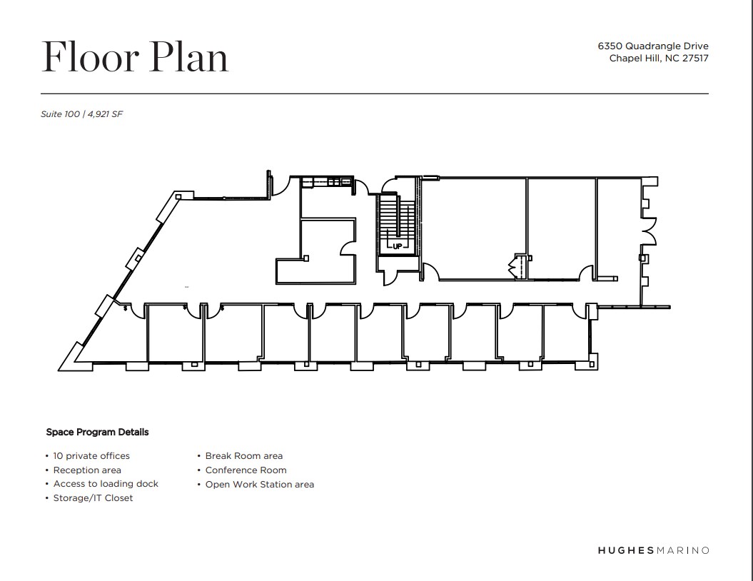 6350 Quadrangle Dr, Chapel Hill, NC à louer Plan d’étage– Image 1 sur 1
