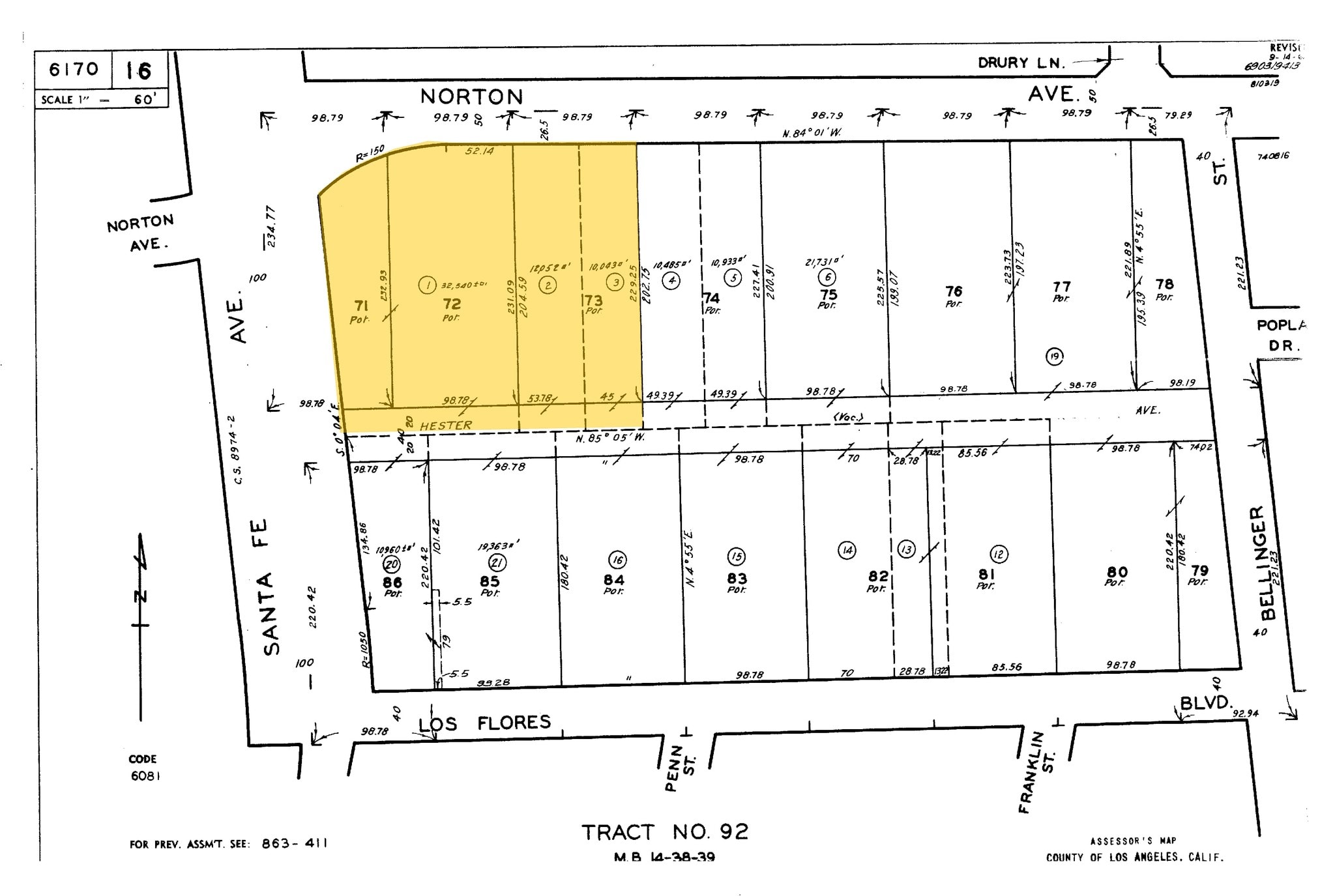 2772 Norton Ave, Lynwood, CA à vendre Plan cadastral– Image 1 sur 4