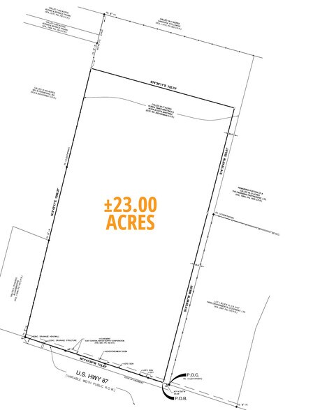 8491 US Highway 87 E, China Grove, TX à vendre - Plan de site – Image 3 sur 3