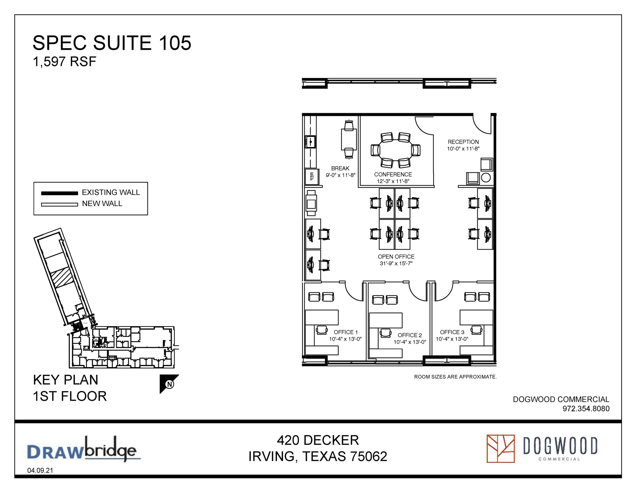 420 Decker Dr, Irving, TX à louer Plan d’étage– Image 1 sur 1