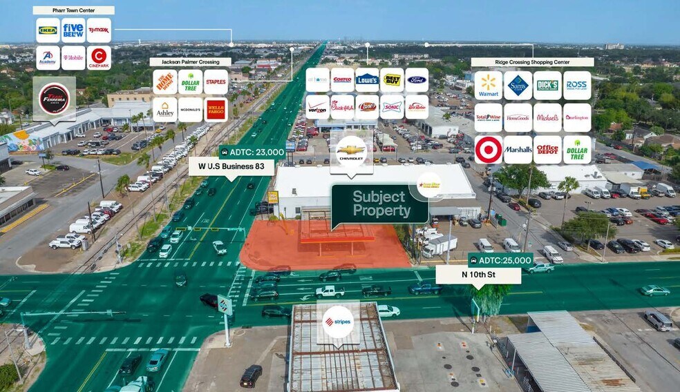921 Hwy 83, McAllen, TX à vendre - Aérien – Image 2 sur 3