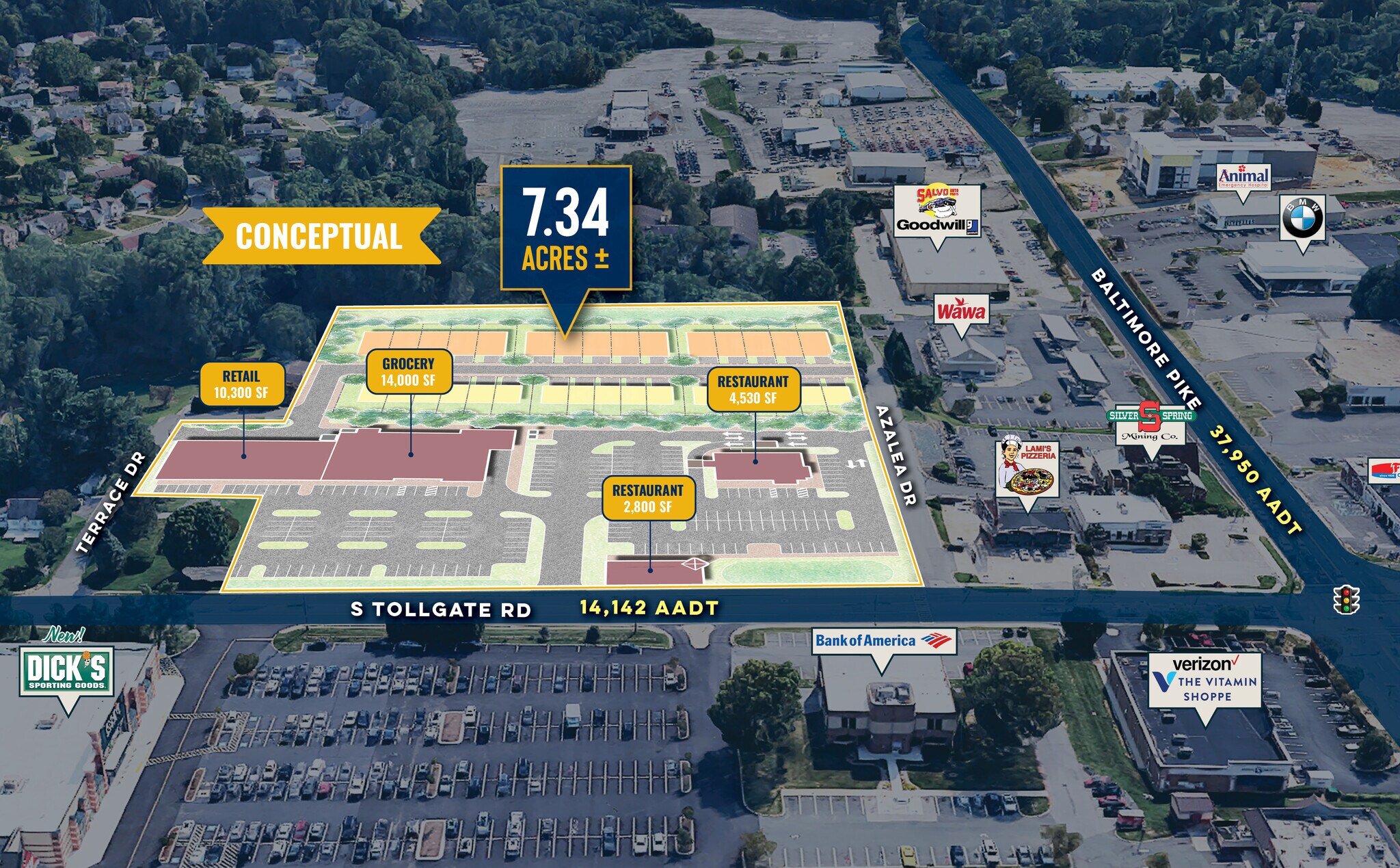 304-310 S Tollgate Rd, Bel Air, MD à louer Photo de l’immeuble– Image 1 sur 5