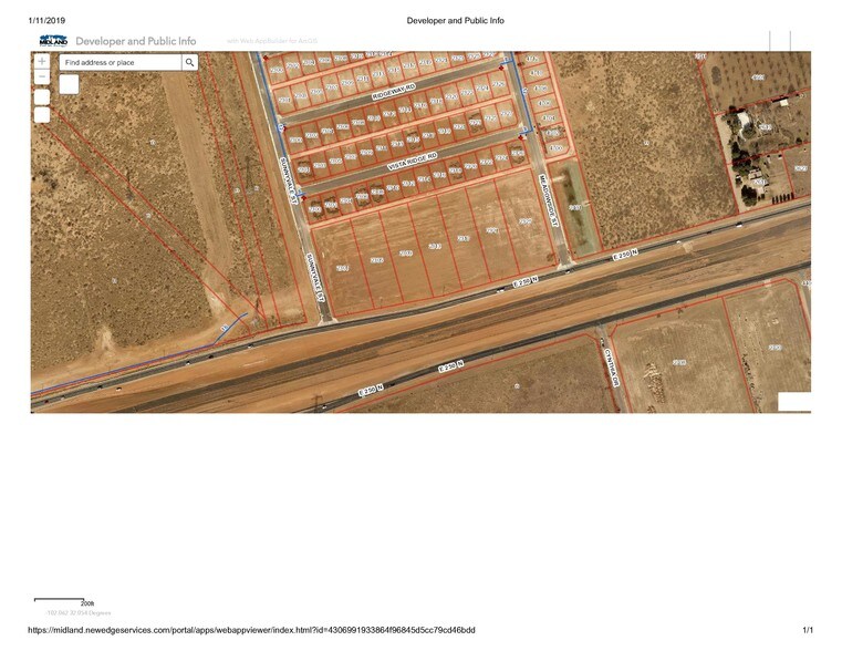 2305-2325 E Loop 250 N, Midland, TX à vendre - Plan cadastral – Image 2 sur 2