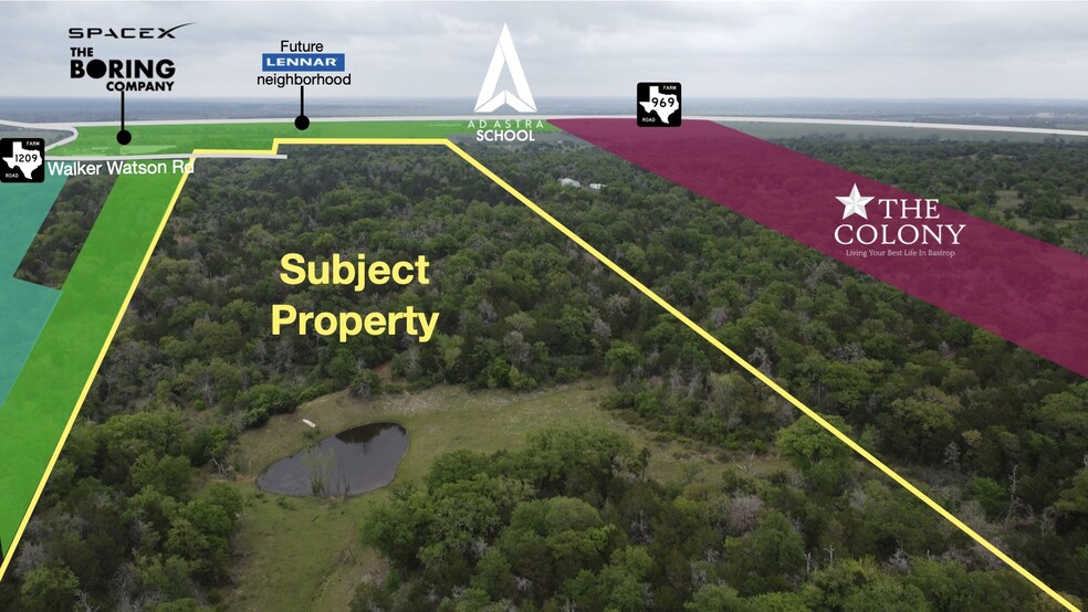 Walker-Watson Rd, Bastrop, TX à vendre - Photo de l’immeuble – Image 3 sur 4