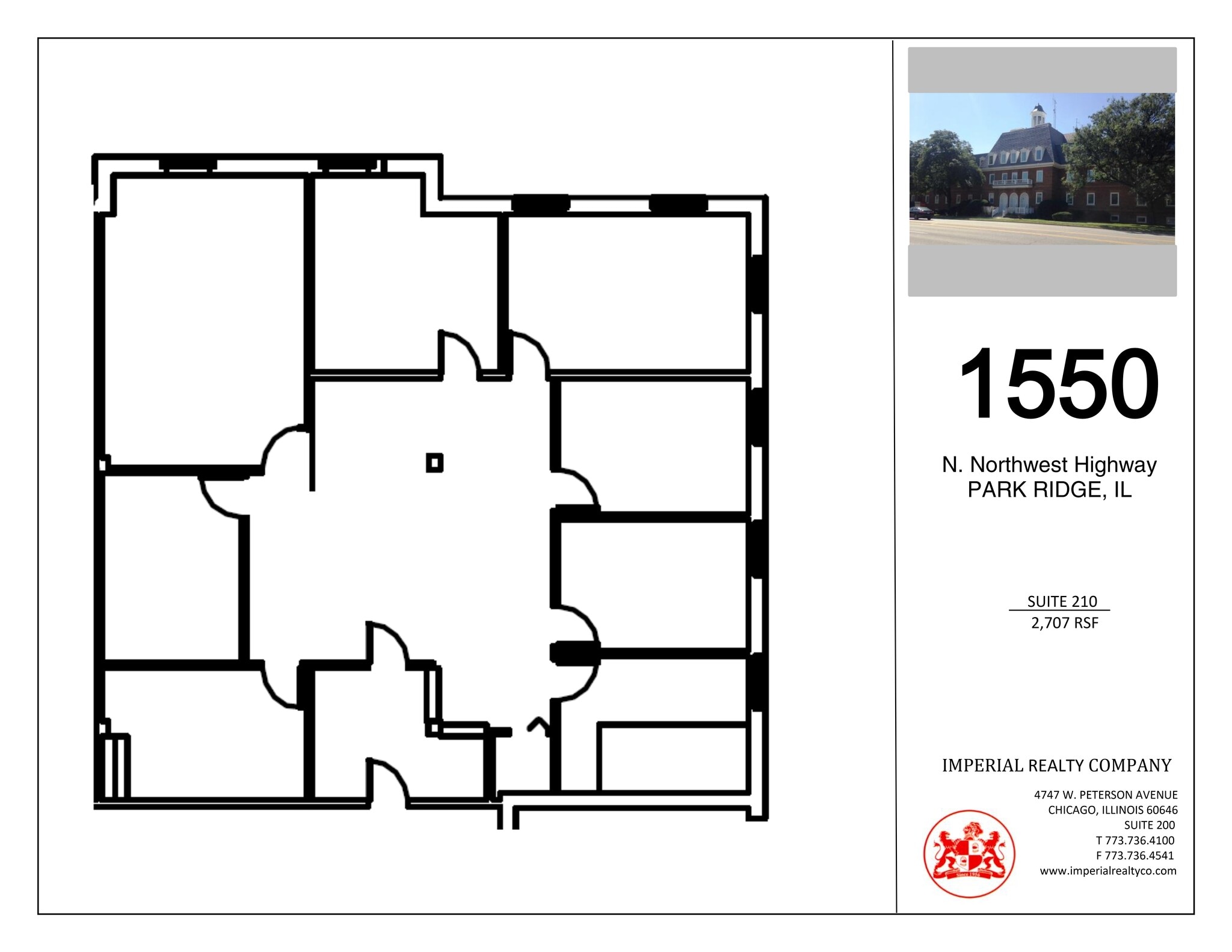 1550 N Northwest Hwy, Park Ridge, IL à louer Plan de site– Image 1 sur 1