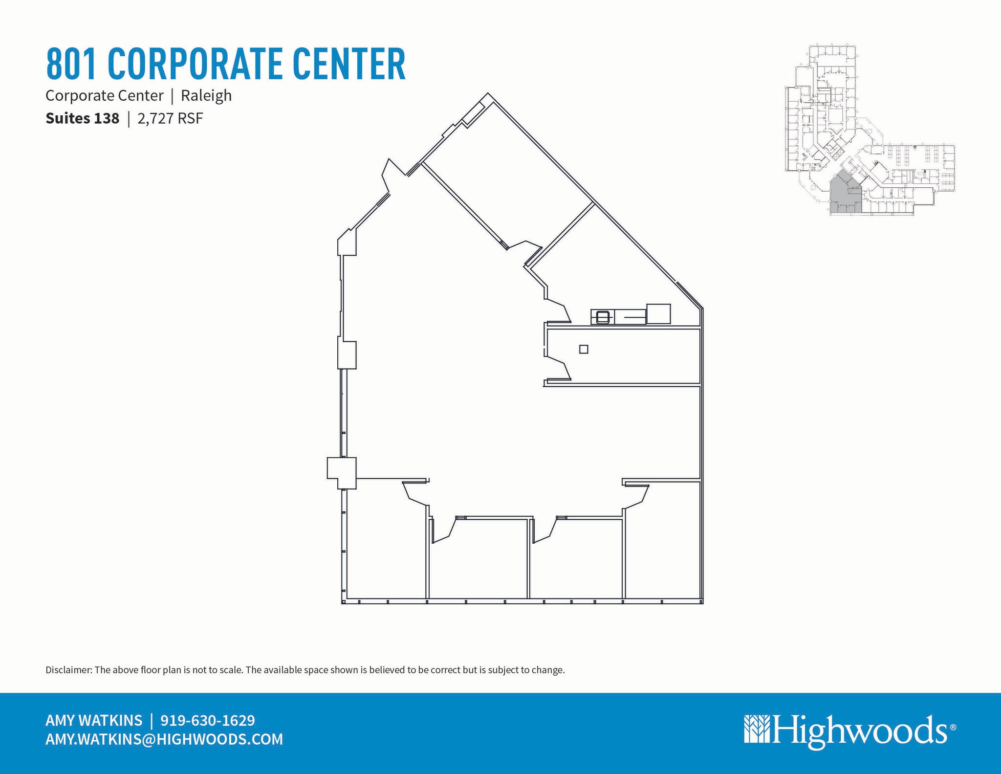 701 Corporate Center Dr, Raleigh, NC à louer Plan d’étage– Image 1 sur 1