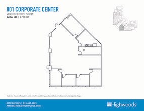 701 Corporate Center Dr, Raleigh, NC à louer Plan d’étage– Image 1 sur 1