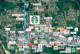 417 N Pine St, Deridder, LA - VUE AÉRIENNE vue de carte - Image1