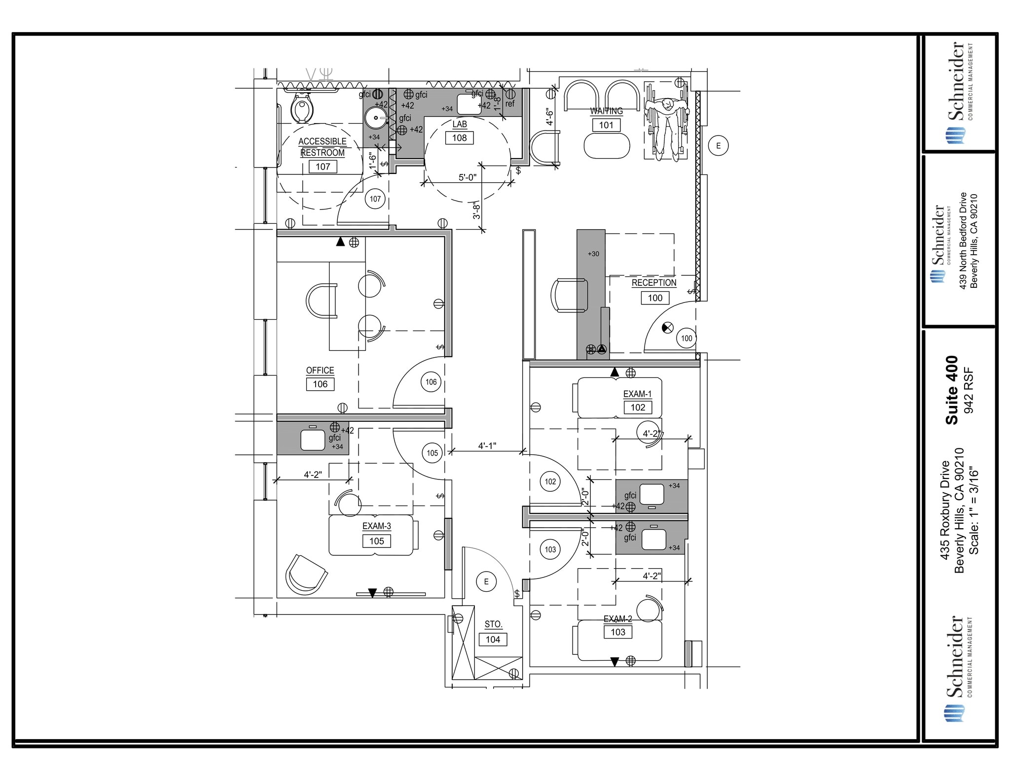 435 N Roxbury Dr, Beverly Hills, CA à louer Plan de site– Image 1 sur 1