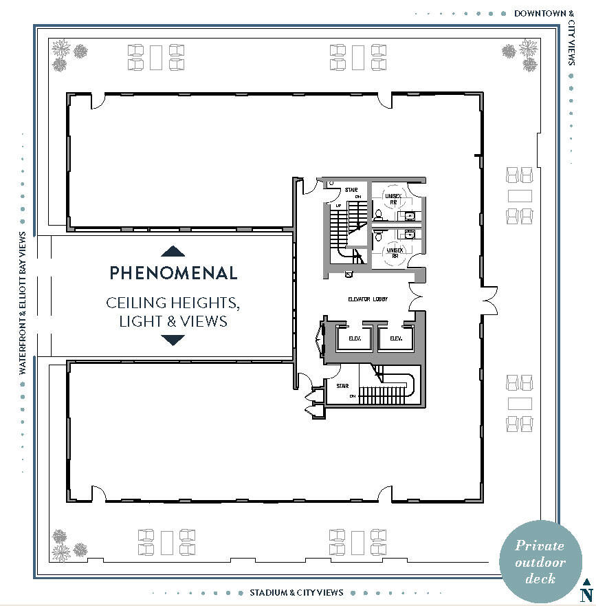 615 2nd Ave, Seattle, WA à louer Plan d’étage– Image 1 sur 13