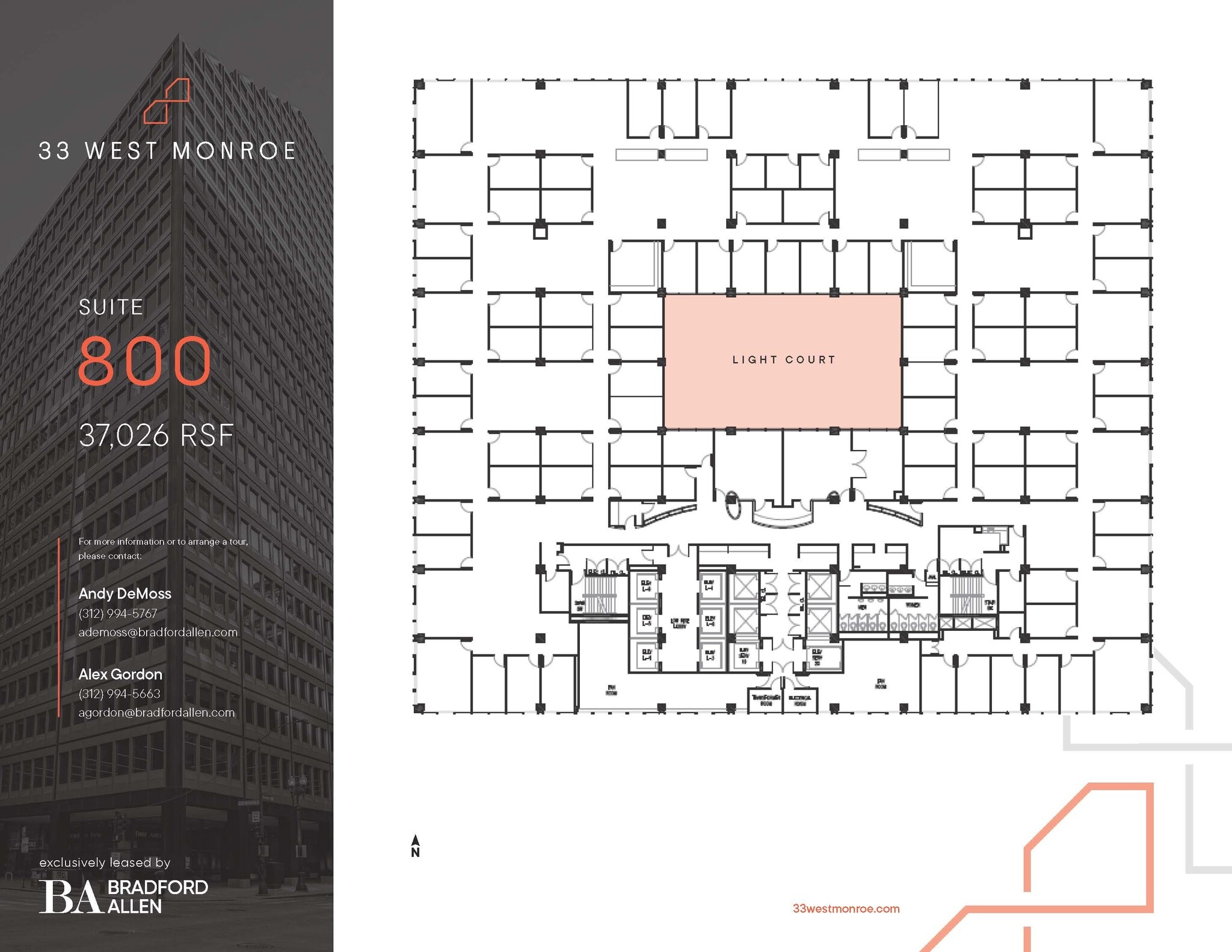 33 W Monroe St, Chicago, IL à louer Plan d’étage– Image 1 sur 1