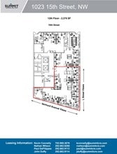 1023 15th St NW, Washington, DC à louer Plan d’étage– Image 1 sur 1
