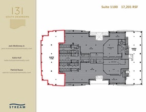 131 S Dearborn St, Chicago, IL à louer Plan d’étage– Image 1 sur 1