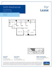 5433 Westheimer Rd, Houston, TX à louer Plan d’étage– Image 1 sur 1