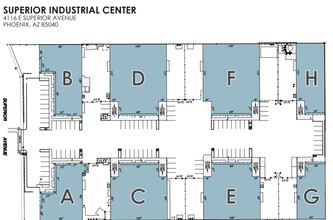 4116 E Superior Ave, Phoenix, AZ à louer Plan de site– Image 1 sur 1