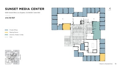 6255 W Sunset Blvd, Los Angeles, CA à louer Plan d’étage– Image 1 sur 1