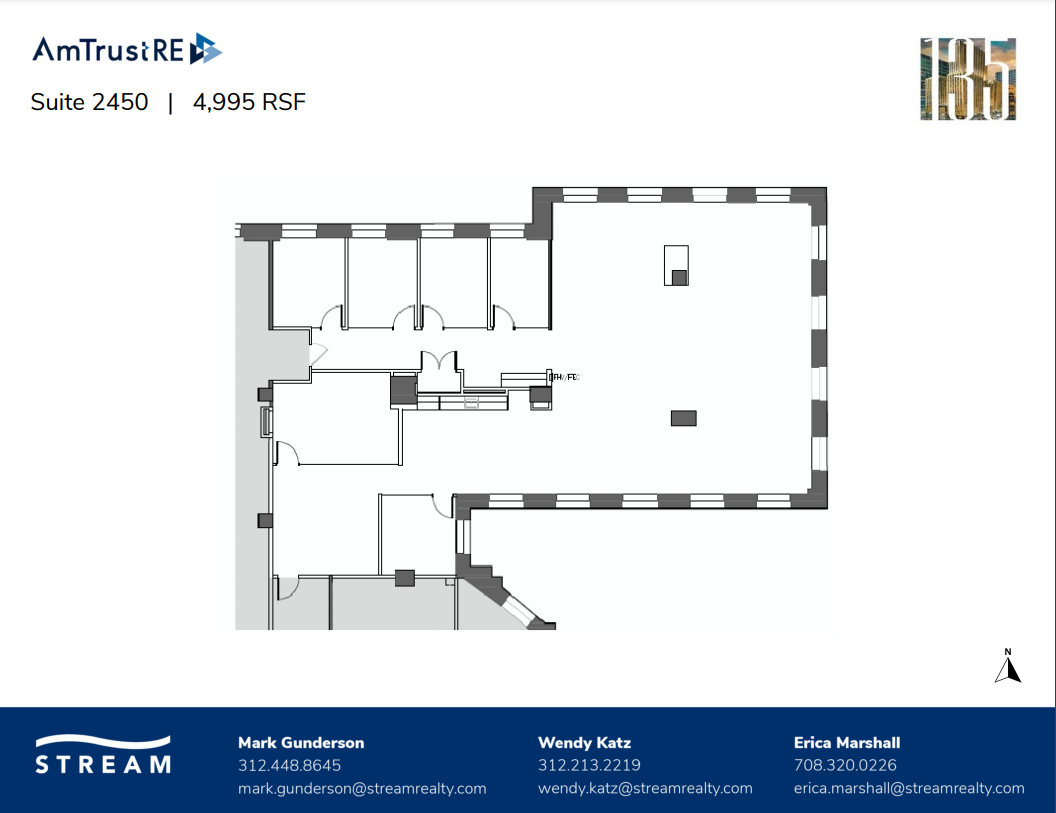 135 S LaSalle St, Chicago, IL à louer Plan d’étage– Image 1 sur 1