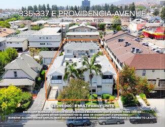 Plus de détails pour 335-337 E Providencia Ave, Burbank, CA - Logement à vendre