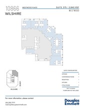 10866 Wilshire Blvd, Los Angeles, CA à louer Plan d’étage– Image 1 sur 1