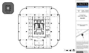 1400 Blair Towers Pl, Ottawa, ON à louer Plan d’étage– Image 1 sur 1