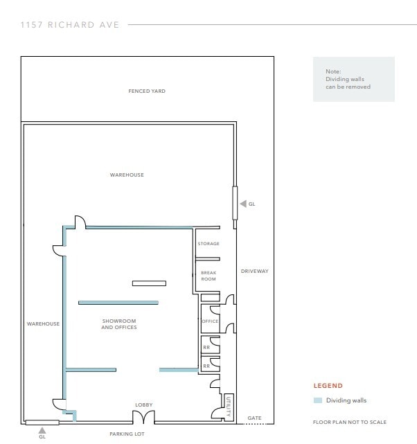 1157 Richard Ave, Santa Clara, CA à louer Plan d’étage– Image 1 sur 1