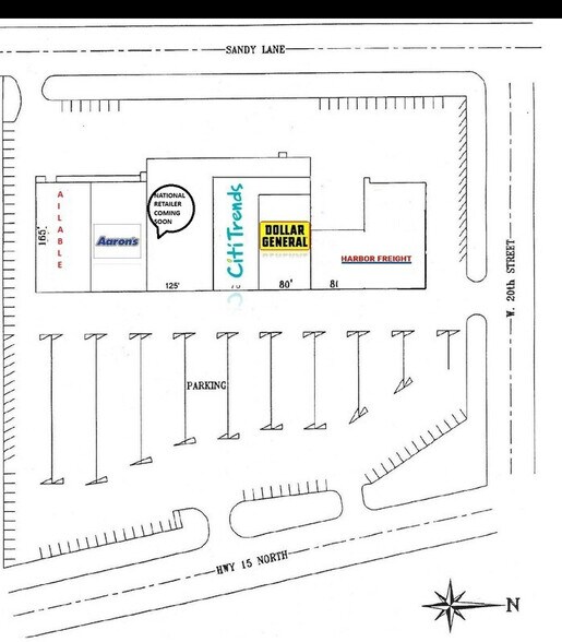 1904-1930 Highway 15, Laurel, MS à louer - Plan de site – Image 3 sur 6
