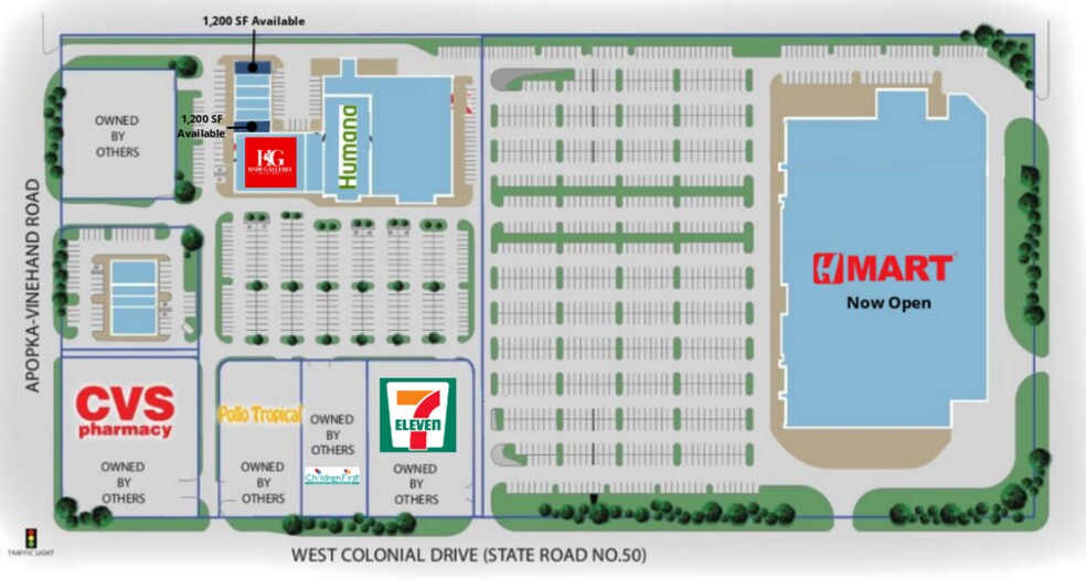 7501-7649 W Colonial Dr, Orlando, FL à louer - Plan de site – Image 2 sur 23