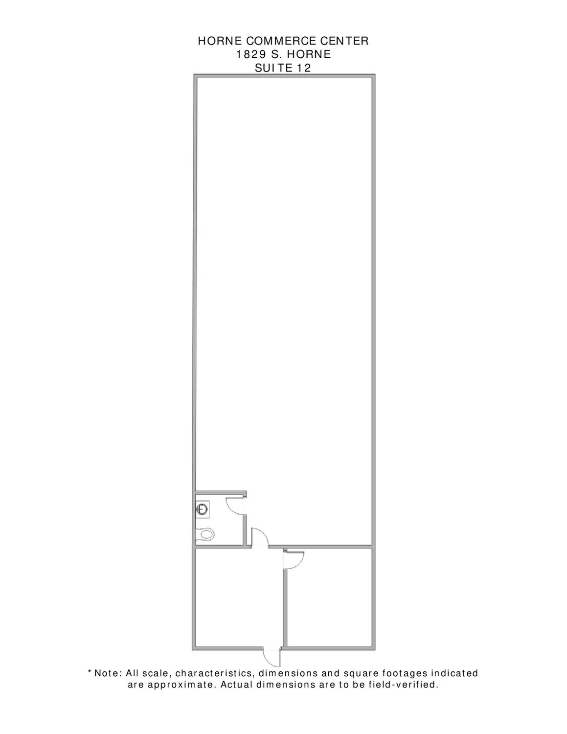 1817 S Horne St, Mesa, AZ à louer Plan d’étage– Image 1 sur 1
