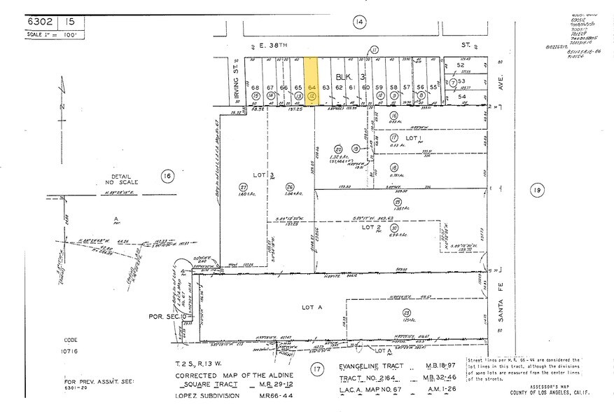 2316 E 38th St, Vernon, CA à vendre - Plan cadastral – Image 2 sur 9
