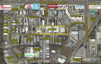 502-608 N Redbud Ave, Broken Arrow, OK - Vue aérienne vue de carte